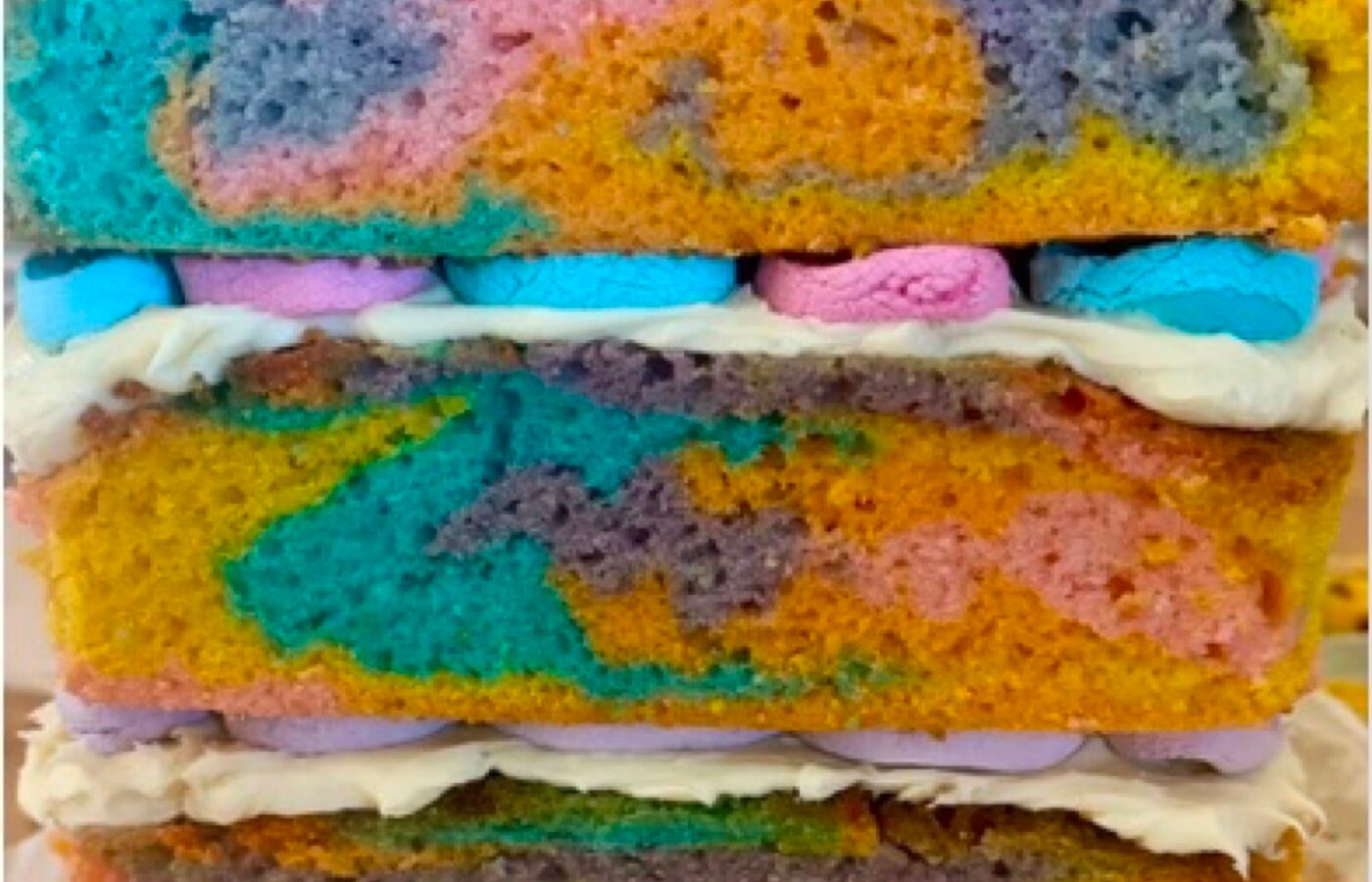 Rainbow Unicorn Birthday Cake